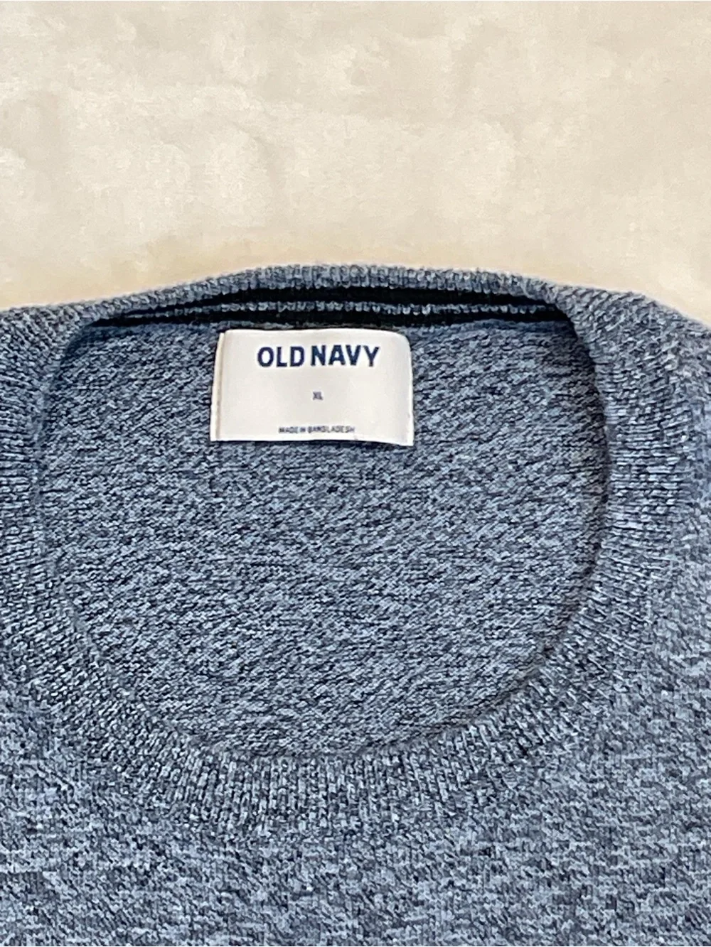 Old Navy Men's Crewneck Sweater - Heather Navy